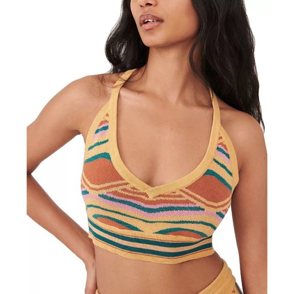 FREE PEOPLE Zeta Sweater Cropped Camisole Top - Medium NWT - Picture 2 of 5